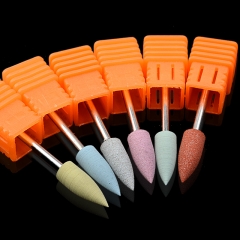 1 Pc Silicone Polisher Grinders Nail Drill Bits for Electric Manicure Machine to Smoothing and Intial Polishing Nail Art Tools