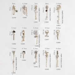 Top Grade Shiny Zircon Crystal Rhinestones For Nails Luxury Jewelry Strass Decor Sparkling Artificial Alloy Nail Art Decorations