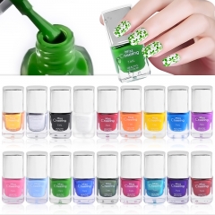 1 Bottle 7ml Top Quality Nail Stamping Polish Nail Art Stamp Varnish for Stamping Plates Print Manicure Tools 18 Colors Options