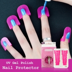 26pcs/set UV Gel Nail Art Protector Stencils Beauty Nail Polish French Tips for DIY Nail Gel Protector Manicure Tools