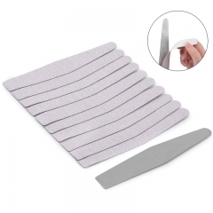 Double Side Nail File Set Calluses Remover Stainless Steel Handle with Replacement 10Pcs Self-adhesive Sandpaper Manicure Tools
