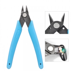 1 Pc Diagonal Side Flush Cutter Shears Nipper Repair Plier For Cutting Wires Metal Chains Nail Art Rhinestones Manicure Tools