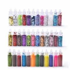 12Colors/set Shiny Nail Glitter Powder Ultra-thin Nail Sequin Set 3d Hollow Acrylic Flakes For DIY Nails Design Manicure Decorations
