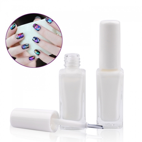 1 Bottle 10ml Cream White Nail Foil Adhesive Glue Star Glue For Nail Foils Design Transfer Paper Manicure Nail Art Tool