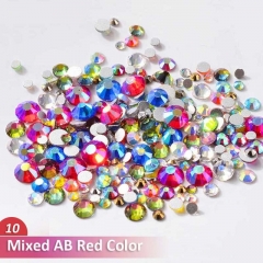 10 Mixed AB Red Colo