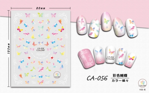 CA049-060  1sheet Nail Stickers Finger Nail Art Sticker Transfer Decals for Nail Art Decorations