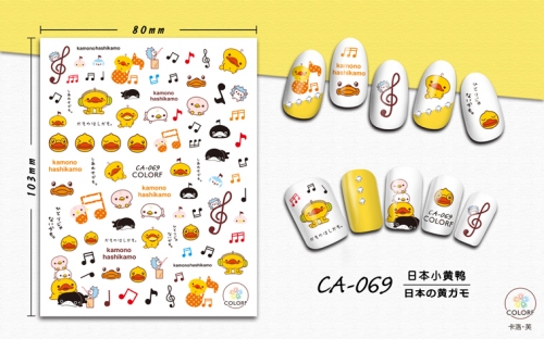 CA061-072  1sheet Nail Stickers Finger Nail Art Sticker Transfer Decals for Nail Art Decorations