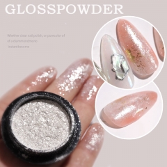 1 Box Japanese Style Nail Gloss Powder Brightest Glitter Nail Dust Ultrathin Nail Art Pigments DIY UV Gel Manicure Accessories