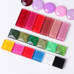 10pcs/set Transparent Glass Nail Art Display for Showing Gel Polish Designs Nail Color Board Tips Card Japanese Style Manicure Tools
