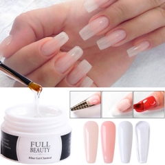 1bottle/set 15ml Quick Building Gel for Nail Extension Acrylic White Clear UV Builder Gel Manicure Nail Art Prolong Forms Tips