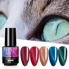 7ml Magnetic 3D Cat Eye Gel Nail Art Varnish Laser UV Gel Soak Off Starry Cat Eyes Effect Magnet Nail Polish Lacquer