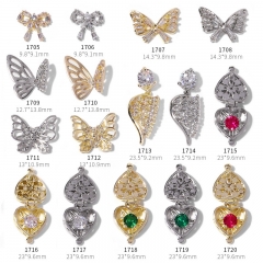1pcs Nail Art Decoration 3D Magic Box Angel Butterfly Palace Style Nail Rhinestones Manicure Diy Design Accessories