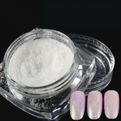 1jar Sugar Effect Nail Dipping Powder Sparkly Nail Art Chrome Pigment Dust Manicure Polish Glitter Powder DIY Decor