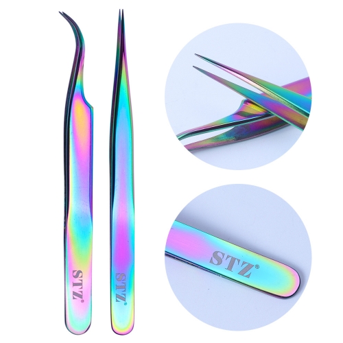 1pcs Stainless Steel Tweezers Volume Eyelashes Extensions Eyebrow Tweezers Curved Straight Nail Clipper Nipper Makeup Tools