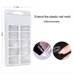 100pcs/set Nail Extension Glue Model Nail Piece Manicure Tools Nails Extension Tool Crystal Nail Model For a Manicure Nails Design
