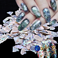 5 g/bag Nature Thin Nail Art Sequins Flake Decoration Abalone Shell Fragments DIY 3D Nail Sticker