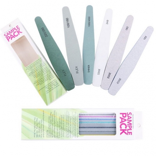 Professional 6 pcs/box Private Label Nail Polishing File Buffer