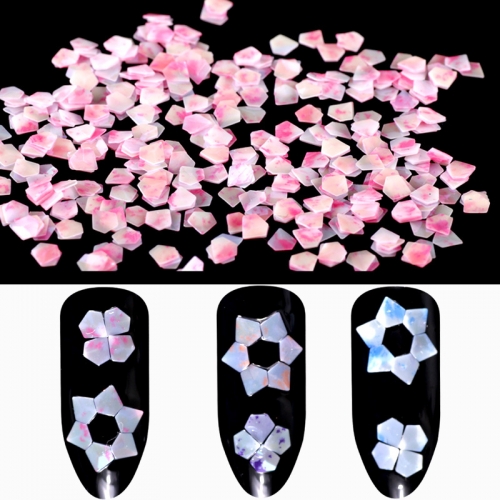 12colors/set New Manicure Nail Art Decoration Diamond Shape Colorful 3D Nail Art Paillette Sequins