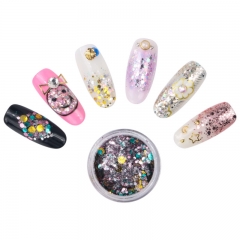 Mix Sizes Shinning Colorful Nail Glitter