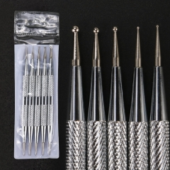 5 Pcs/Set 2 Way Detachable Nail Tools Dotting Pen