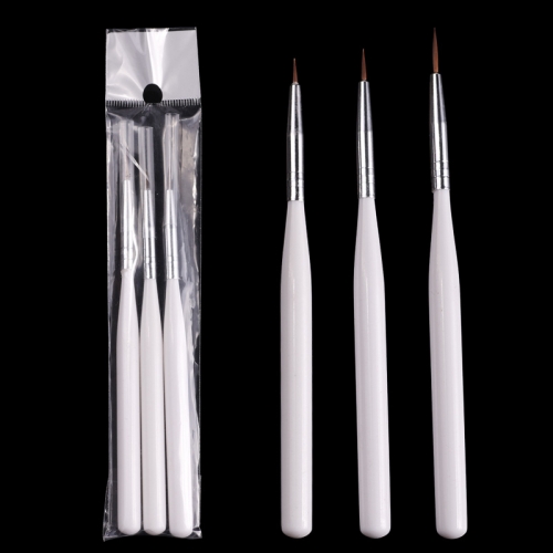 High Quality Nail Art Products Offer Private Label 7/9/12mm Wood Handle Nylon Hair Nail Brush