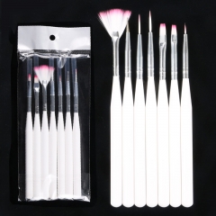 7 Pcs/set Liner Drawing Pen Acrylic Nail Brush Set
