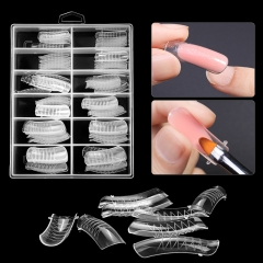 7 Designs Nail Poly Gel Builder Mold Quick Building Form Finger Poly Gel Extension Nail Tips