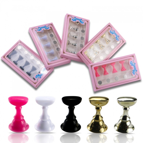 5pcs/set Magnet Chess False Nail Tips Display Stand Holder Set