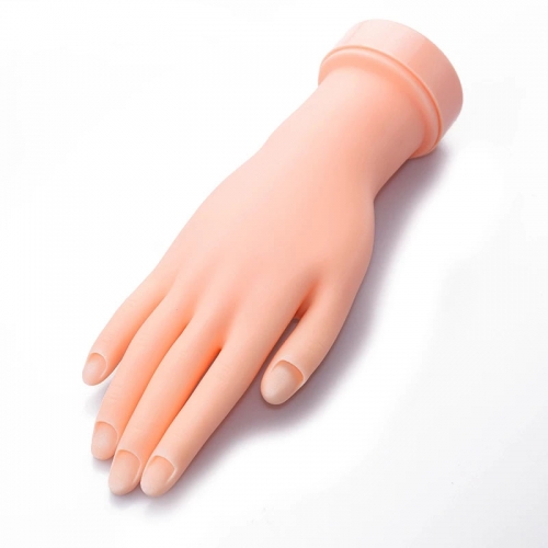 1Pcs Flexible Soft Plastic Flectional Mannequin Model Painting Practice Tool Nail Art Fake Hand