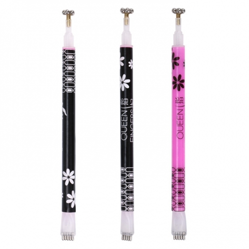 Flower Shape Cat Eye Magnetic Pen