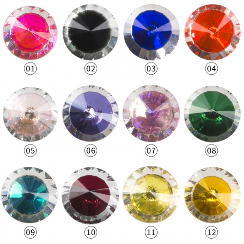 Bling Hotfix Pointback Glass Nail Rhinestone Crystal