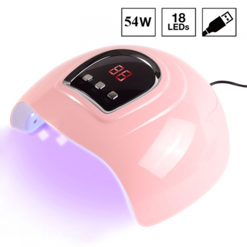 LED UV Lamp 54w Large Space Dual Light Source UV Nail Lamp LED Light Therapy Machine Professional Nail Dryer
