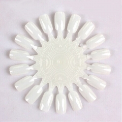 1Wheel Oval Nail Art False Tips Display For Practice Wheel Board Polish Tool Nail Color Plates