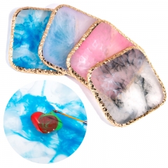 Multi-function Square Nail Color Palette Colorful Resin Palette