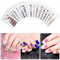 SS3-SS10 Mix Sizes Crystal Glass Flat Back Diamond Crystal Nails Art Rhinestones