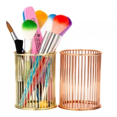 Nail Art Pens Makeup Brushes Storage Holder Pens Container Metal Pen Holder