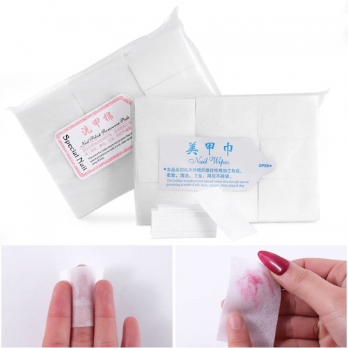 1pack Cotton Nail Polish Remover 900pcs Professional Eco-friendly Cosmetic Clean Wipe Nail Art Tip Manicure Lint Pads Paper Nail Tools