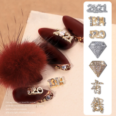 1 pcs 3D Nail Rhinestones Nail Art Decorations Zircon Crystal Nails Charms Accessories