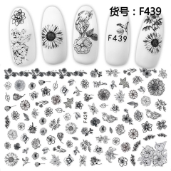 1Pcs 3D Back Glue Nail Decal Nail Sticker Nail Decoration Nail Art Nail Tool Nail Ornament