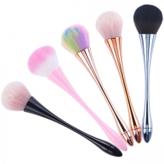 1Pcs Cleaning Nail Brush Tools Acrylic UV Gel Soft Remove Dust Manicure Pedicure File Rose Handle Brush For Nail Art Care