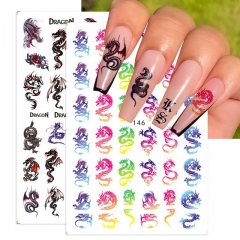 1 Sheet 3D Snake Nail Sticker Sexy Girl Design Smiley Glue Slider Nail Art DIY Polishing Decoration