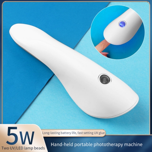 1 Pcs 5 W Hand Held LED Lamp for UV Nail Polish Fashion New Portable Nails Tools for DIY Manicure