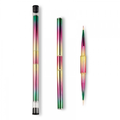 1pcs Double Head Liner Nail Brush Rainbow Nail Drawing Pen For Nail Art Salon