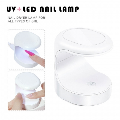 1Pcs Portable Fast Drying 3W Finger USB Egg Shape Dual Nail Lamp Mini Light Dryer UV Led Nail Lamp For Gel Curing