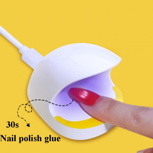 1Pcs Nail Phototherapy Machine Led Lamp Mini Nail Oil Glue Light Treatment Lamp Eggshell Lamp Dryer