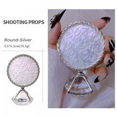 Round silver