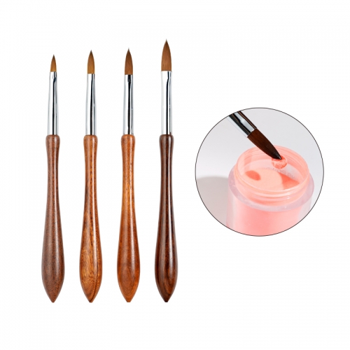 1Set Nylon Hair Colorful Nail Gel Brush Metal Nail Art Tools Pen Nail Brush Art Liner Painting Flower Acrylic UV Gel