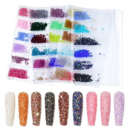 Summer Holiday Crystal Manicure Rhinestone Diamond 3D Glitter Nail Art Stones Decoration