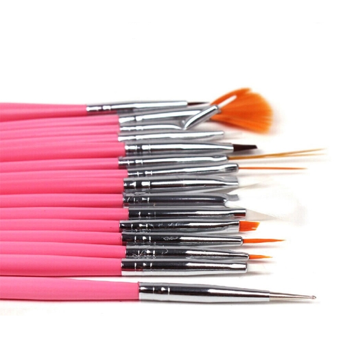 15pcs/set Fashion Nail Brushes UV Gel Professional Nail Art Painting Drawing Eyeliner Pens Design DIY Nail Art Tools
