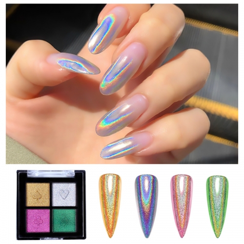 1pcs Chameleon Magic Mirror Soild Dusts Design Nail Powder Glitter For DIY Nail Beauty